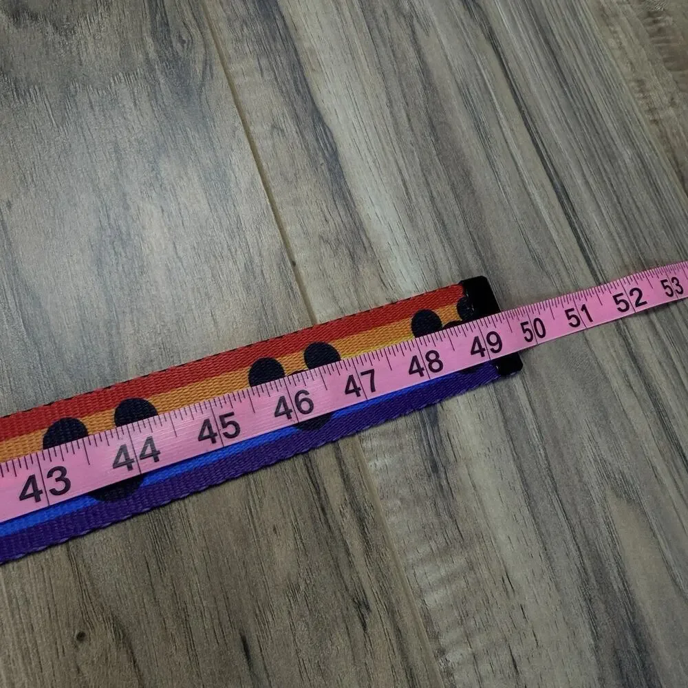 Buckle-Down Disney Pride Collection Rainbow Mickey Adjustable Web Belt Lanyard